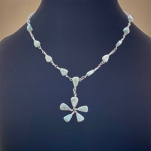 Silver Larimar Necklace